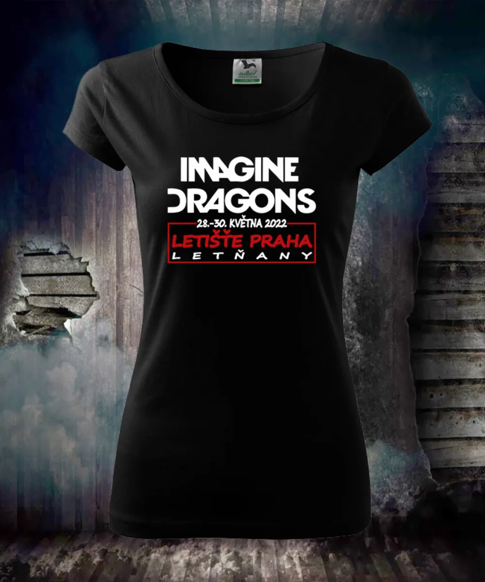 Imagine Dragons Praha dámske tričko