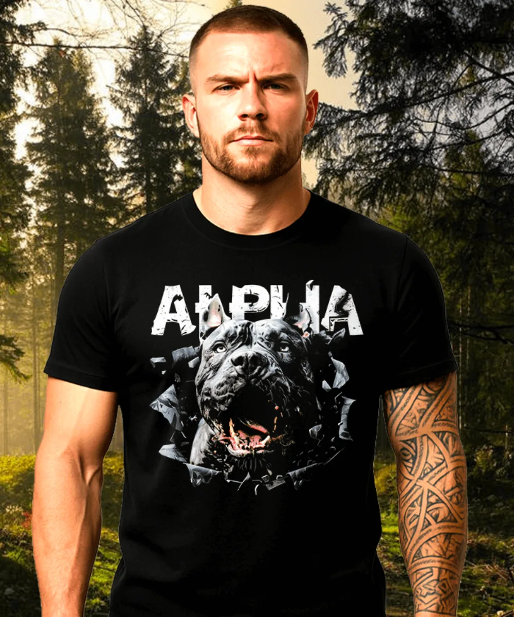 ALPHA PITBULL pánske tričko