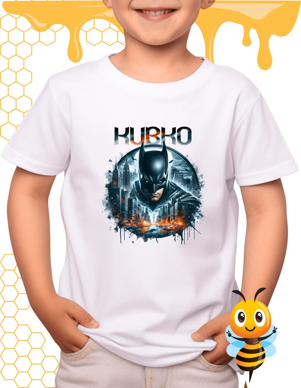 Batman tričko s vlastným menom