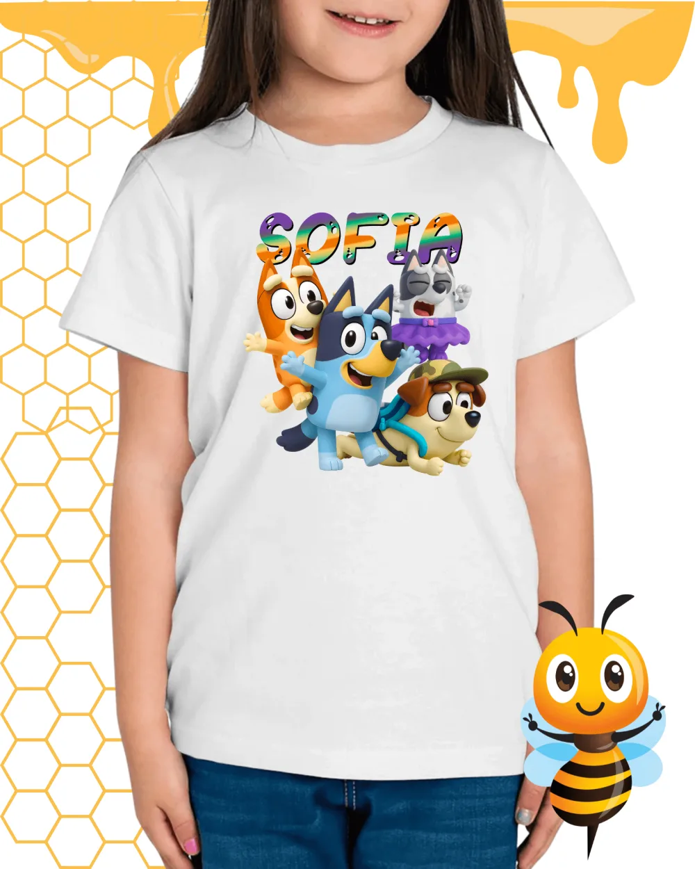 Bluey tričko s vlastným menom