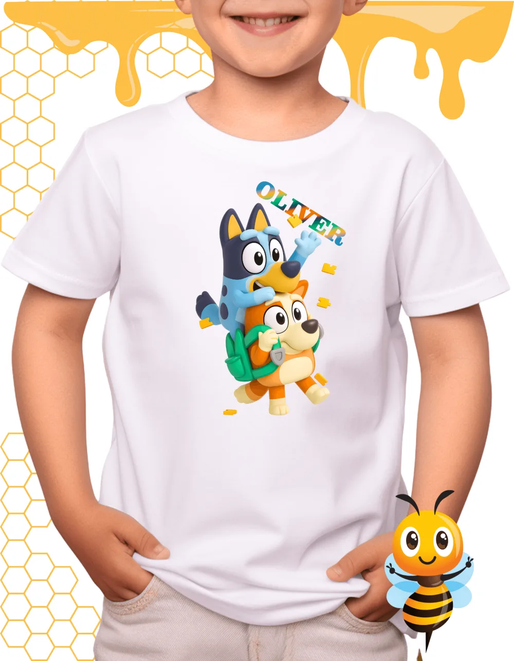 Bluey tričko s vlastným menom