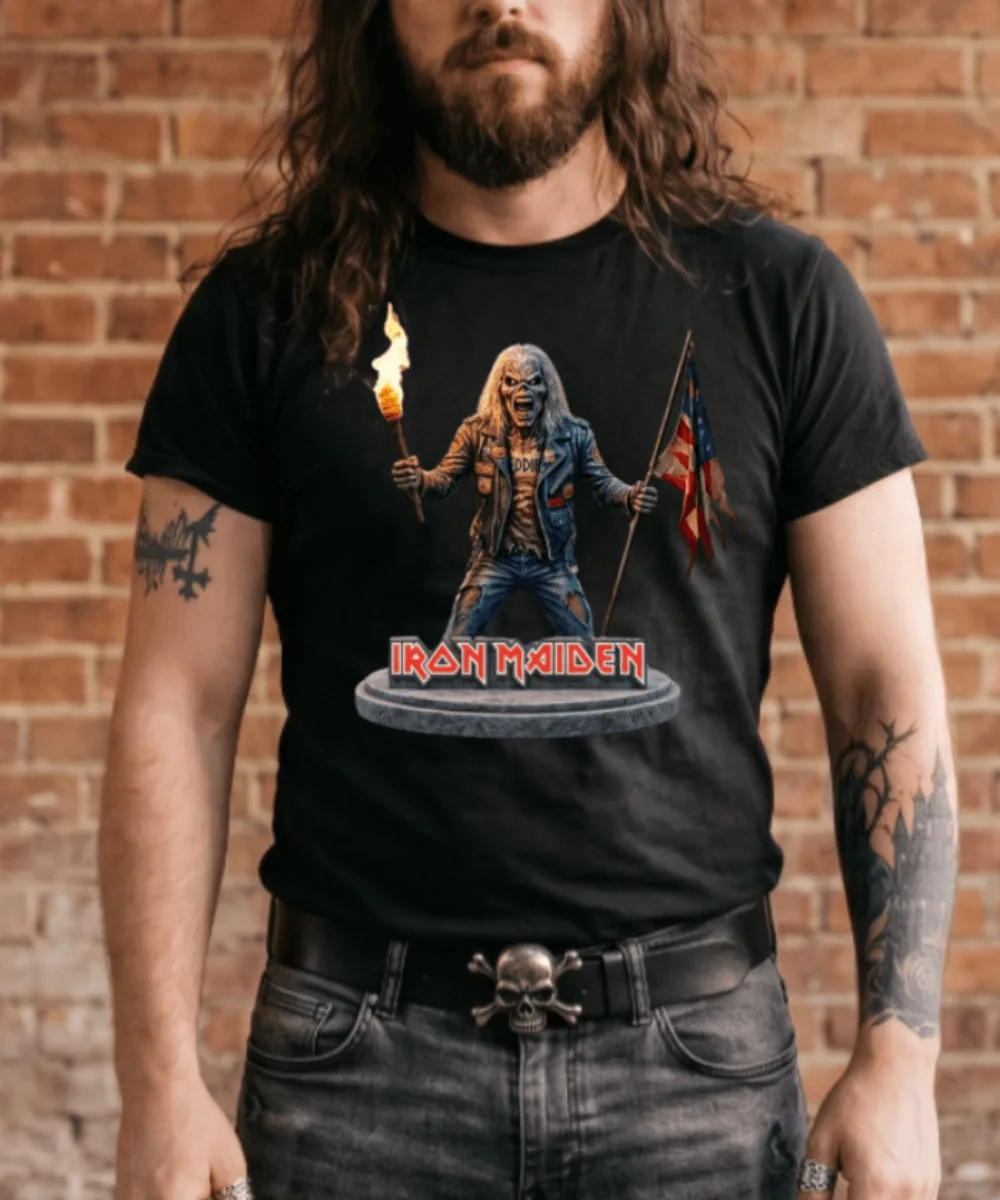 Iron Maiden Pánske tričko Fire