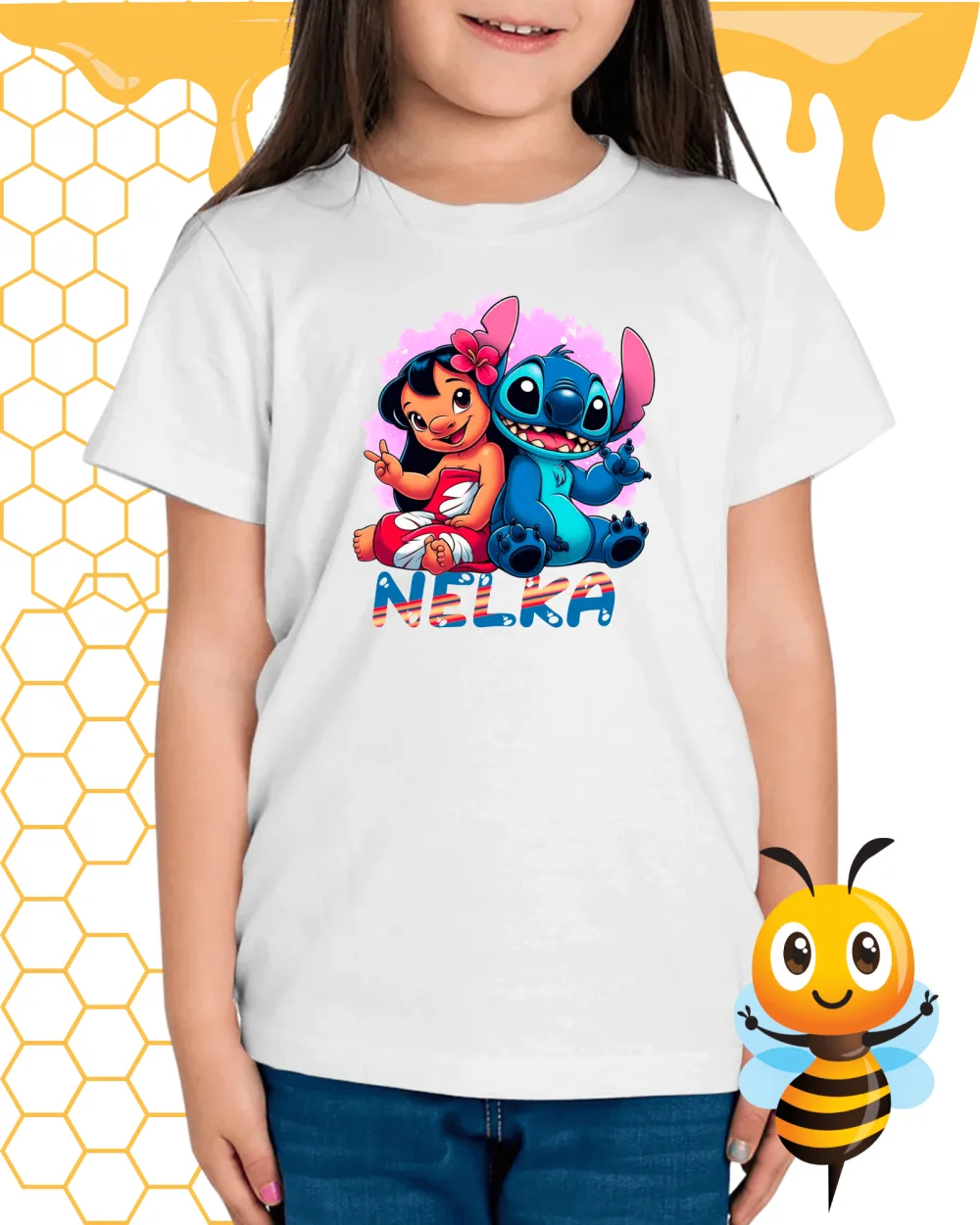 Lilo a Stich tričko s vlastným menom