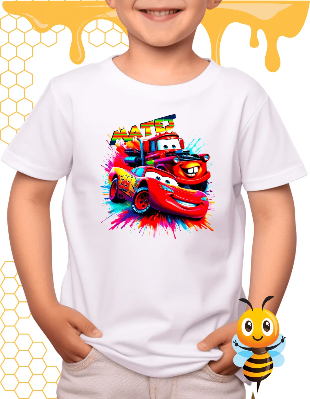 Cars tričko s vlastným menom