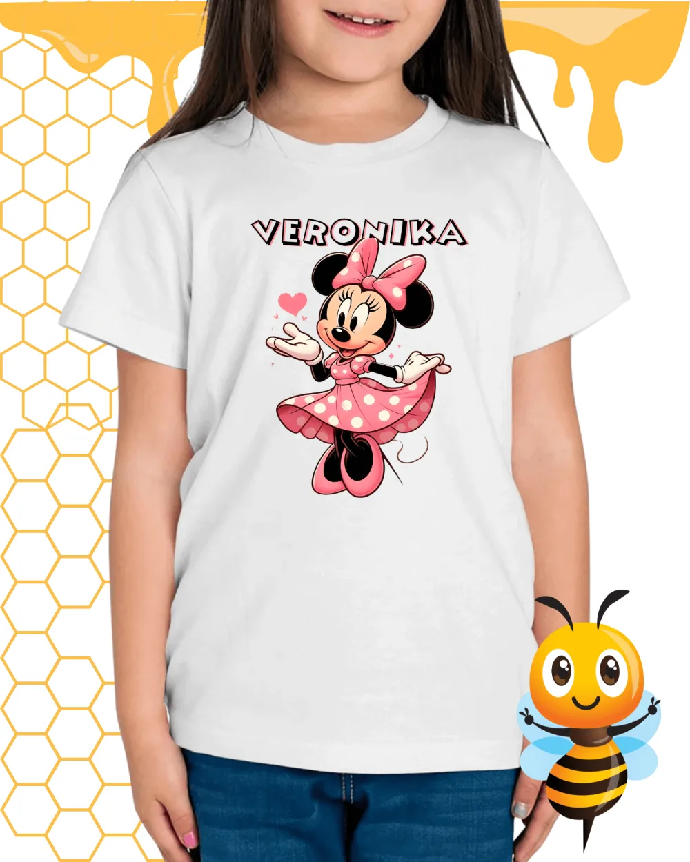 Minnie tričko s vlastným menom