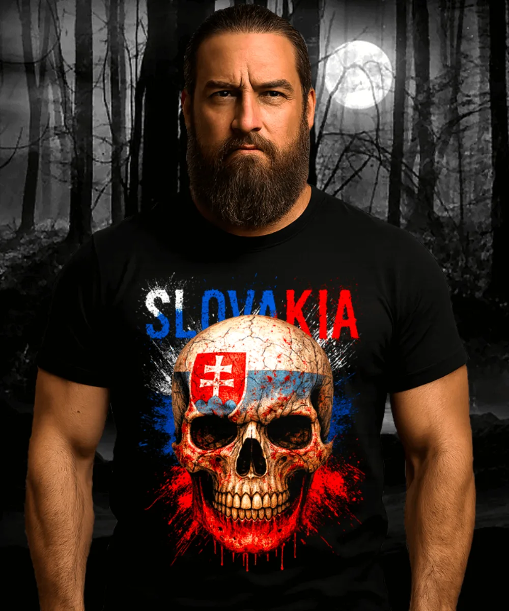 Slovak Skull Power Pánske tričko